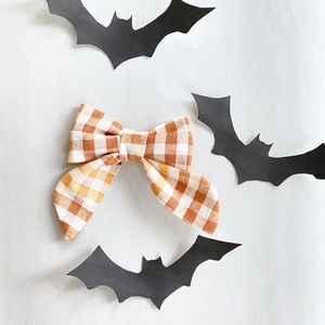 Fall  gingham Bow